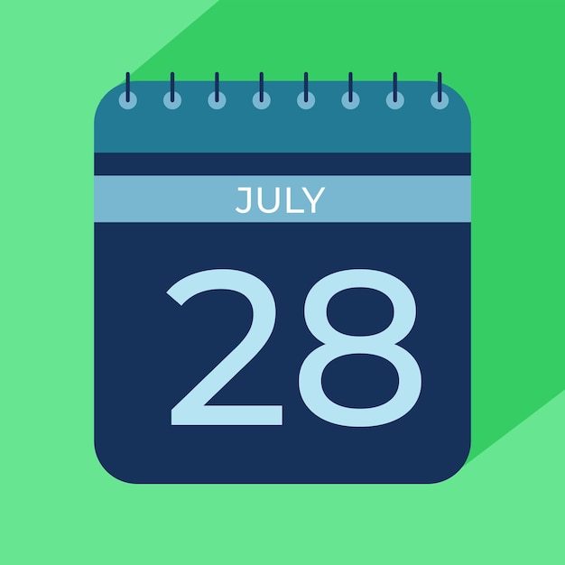 Mes de julio Calendarios de nuevo estilo 2025