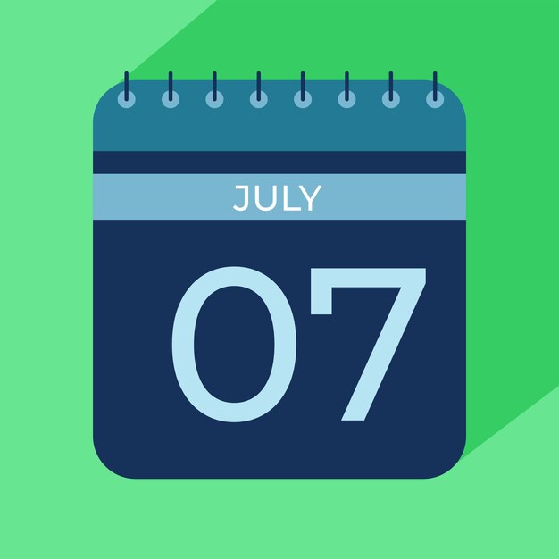 Mes de julio Calendarios de nuevo estilo 2025