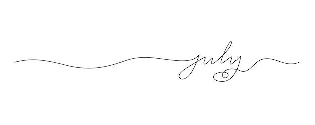 el mes de julio