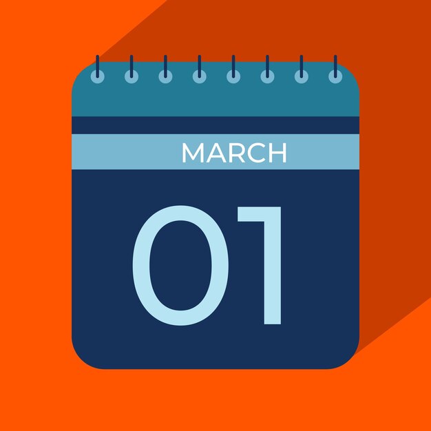 Mes de marzo Calendarios de nuevo estilo 2025