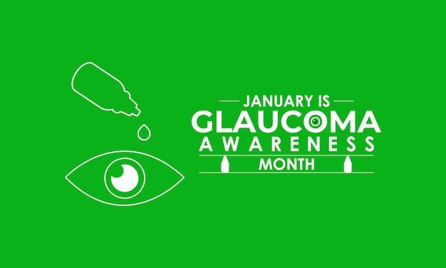 Mes nacional de concienciación sobre el glaucoma Ojo humano con concienciación verde cinta realista Ojo nutricional