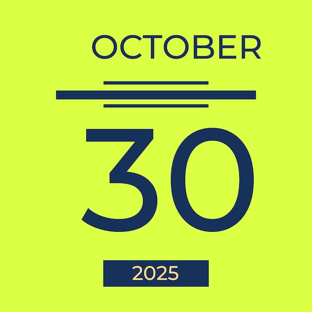 mes de octubre del año calendario 2025