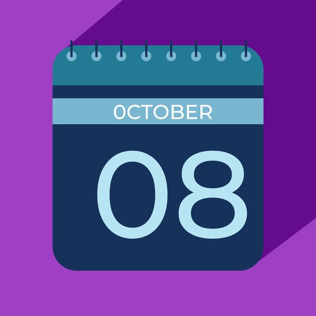 Mes de octubre Calendarios de nuevo estilo 2025
