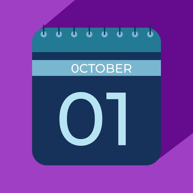 Mes de octubre Calendarios de nuevo estilo 2025