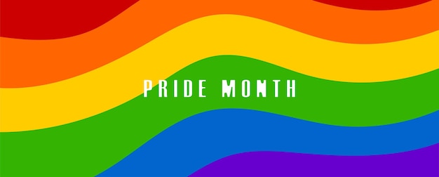 Vector mes del orgullo lgbt de lesbianas, gays, bisexuales y transgénero en junio. tarjeta vectorial lgbt, afiche para el mes del orgullo.