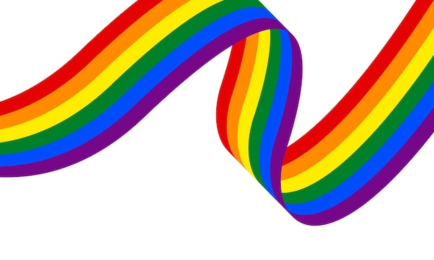 Mes del orgullo LGBTQ en junio de cada año Diseño de comunidad de orgullo de signo de arco iris para tarjeta de cartel de banner y plantilla de fondo