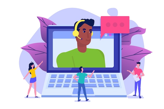 Mesa de ayuda, avatar de consultores de centro de llamadas.