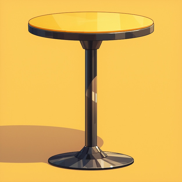 Vector mesa de bar moderna con altura ajustable