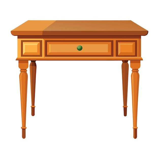 mesa de madera muebles tradicionales aislados sobre un fondo blanco