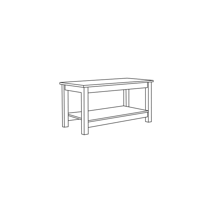 Mesa Mesa icono de contorno dibujado a mano para concepto móvil y diseño web Mesa Icono Color Negro