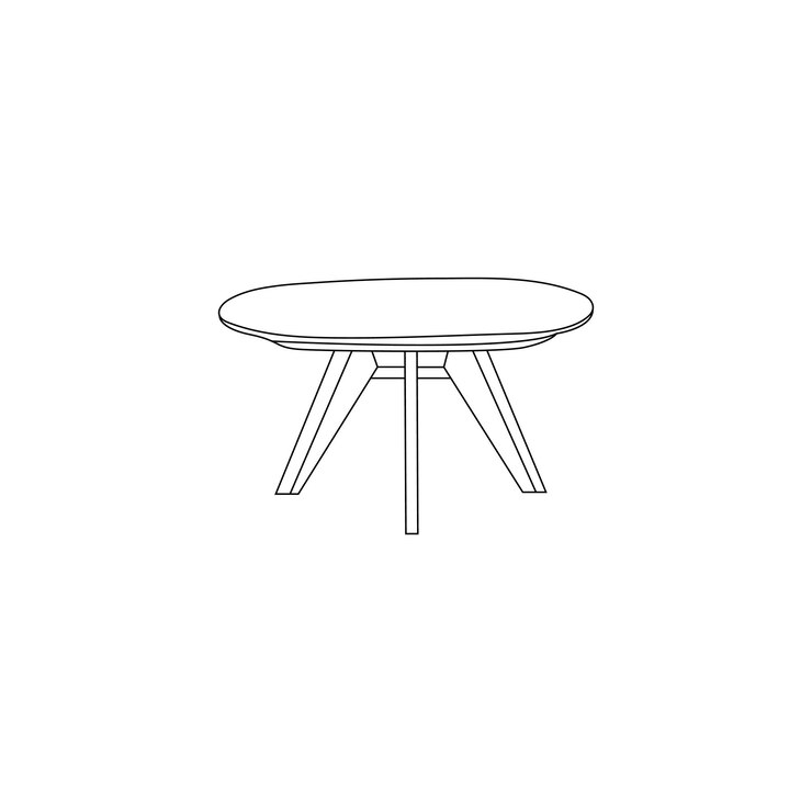 Mesa Mesa icono de contorno dibujado a mano para concepto móvil y diseño web Mesa Icono Color Negro