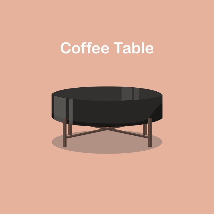 Mesa redonda para el café