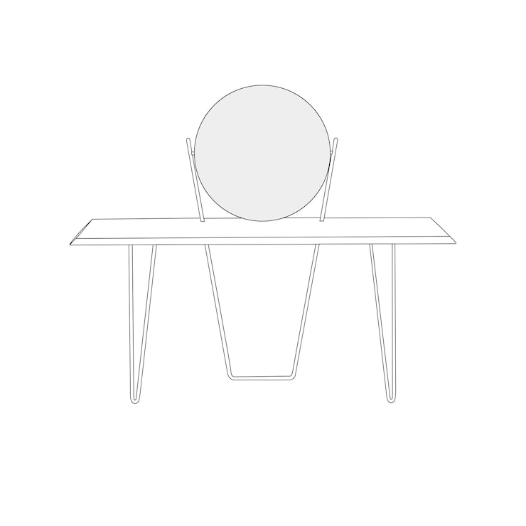 mesa de tocador para el dormitorio