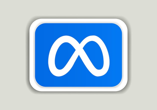 Meta logo signo símbolo vector Aplicaciones móviles icono de servicio en línea Social Media App Logo