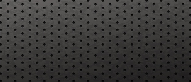 Metal de acero al carbono de fondo vectorial negro