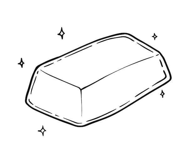 Metal precioso en lingotes de oro doodle lineal
