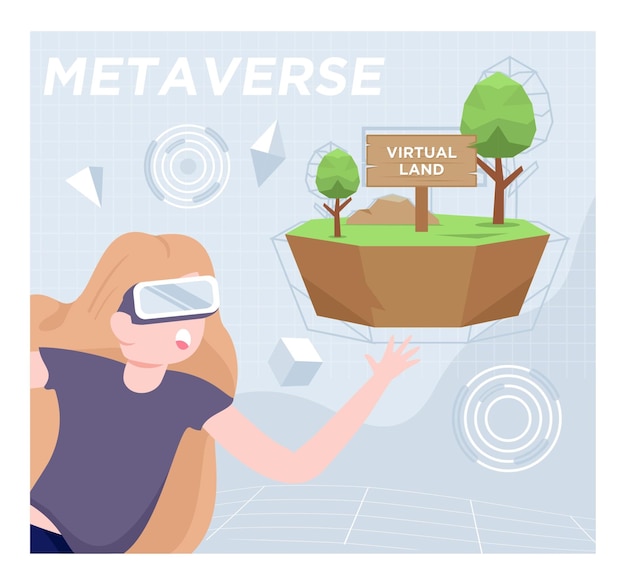 Metaverse Land vende en concepto de mundo virtual