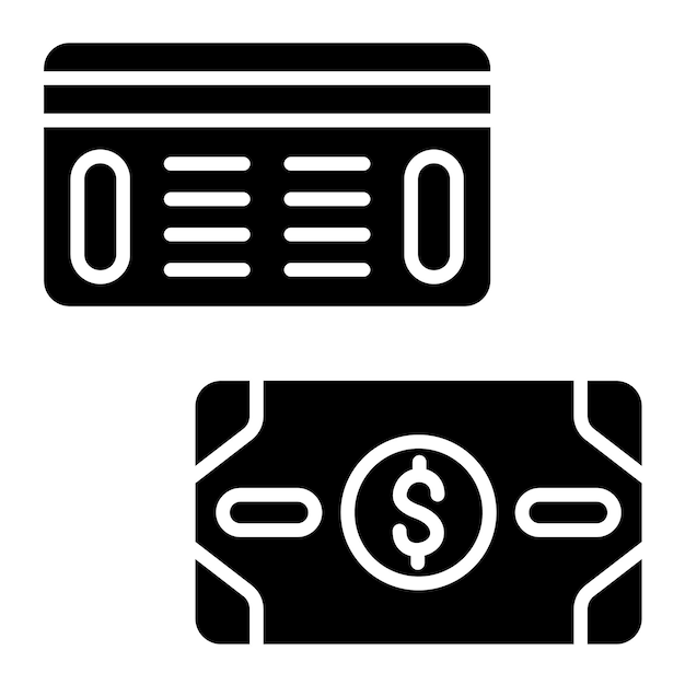 Métodos de contabilidad Ilustración en negro sólido
