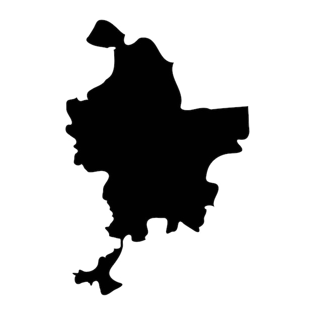 Metrópolis de Lyon mapa división administrativa de Francia Ilustración vectorial