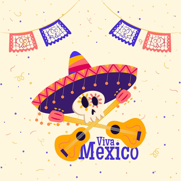 Vector méxico dia de los muertos