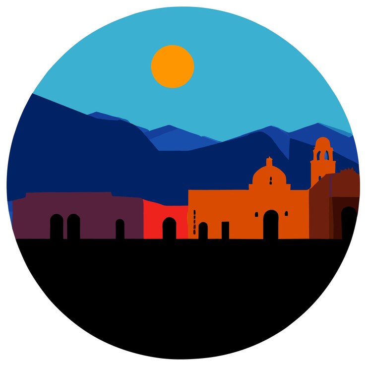 Vector méxico hermosos edificios ilustración vectorial