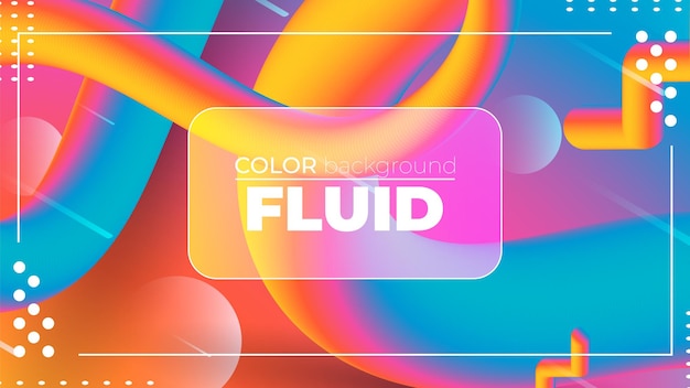 Mezcla de colores fluidos dinámicos Movimiento abstracto y colorido
