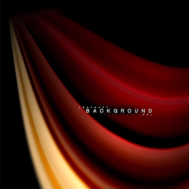 Mezcla de fluidos colores onda vectorial diseño de fondo abstracto ondas de malla coloridas