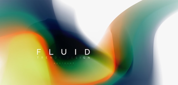 Mezcla de flujo de color líquido fondo abstracto plantilla de diseño abstracto de moda para presentación de negocios o tecnología cartel de Internet o papel tapiz de portada de folleto web