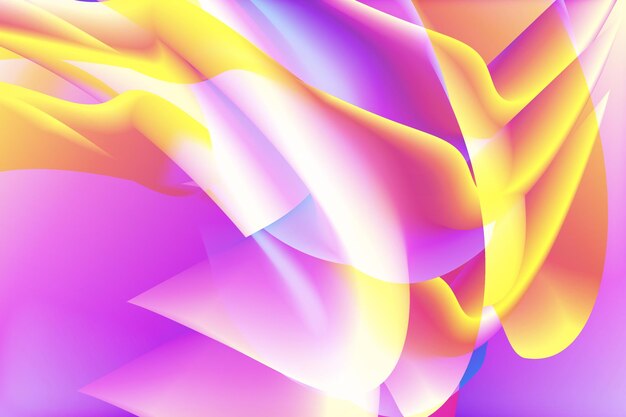 Mezclado demasiado creativo degradado abstracto colorido ondulado con diseño de fondo de vector fluido