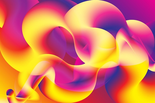 Mezclado excesivamente de estilo ondulado abstracto creativo degradado colorido con fondo de pantalla moderno vector hd bac