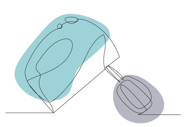Mezclador dibujando un vector de línea continua