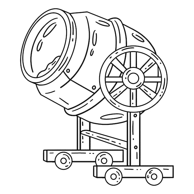 Mezclador de hormigón de construcción Coloración aislada