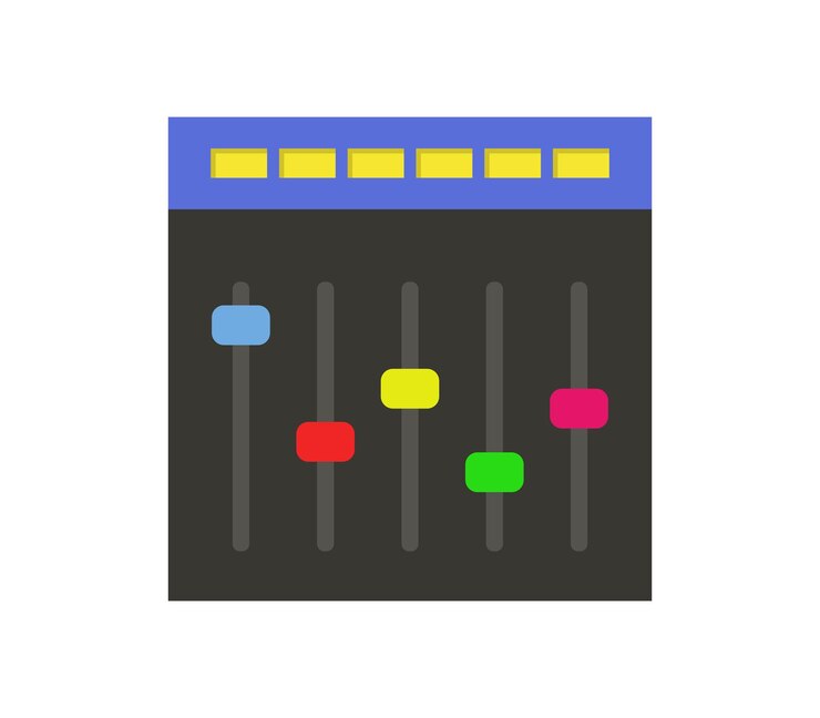 Vector mezclador de música