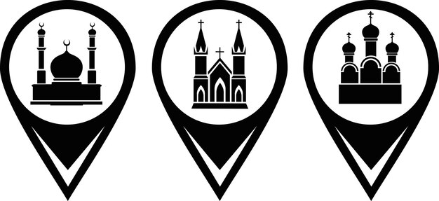 mezquita banner ilustración plana