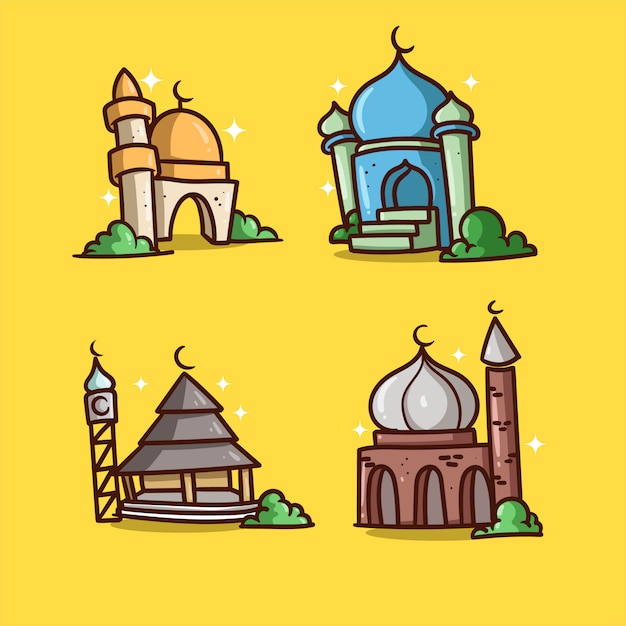 Mezquita ilustración ramadan