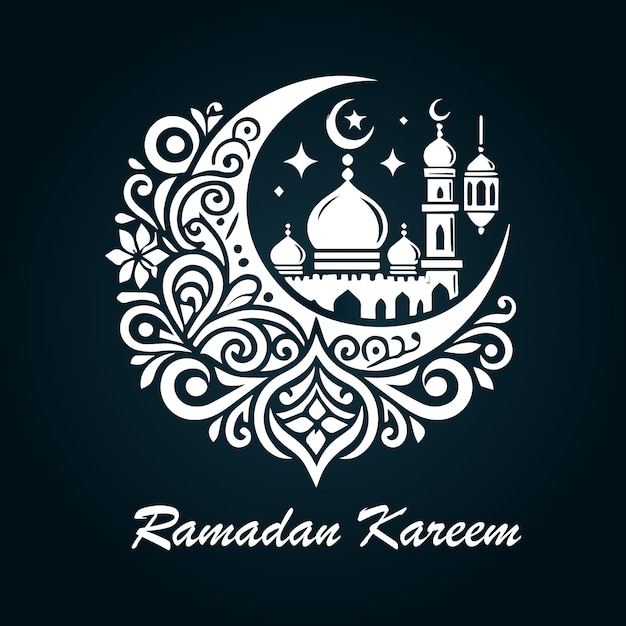 La mezquita Kareem Moon de Ramadán