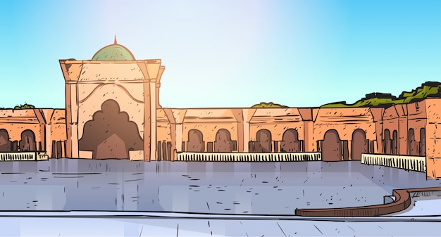 Mezquita Nabawi Edificio Musulmán Religión Ramadán Kareem Mes sagrado