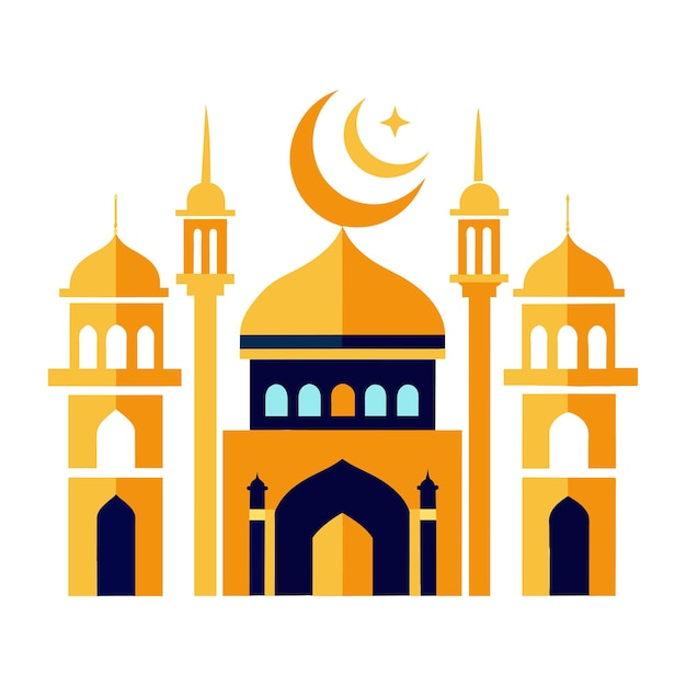 Mezquita Vector Eid Mubarak Mezquita
