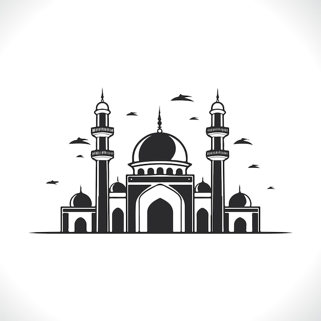 Mezquita Vector Eid Mubarak Mezquita