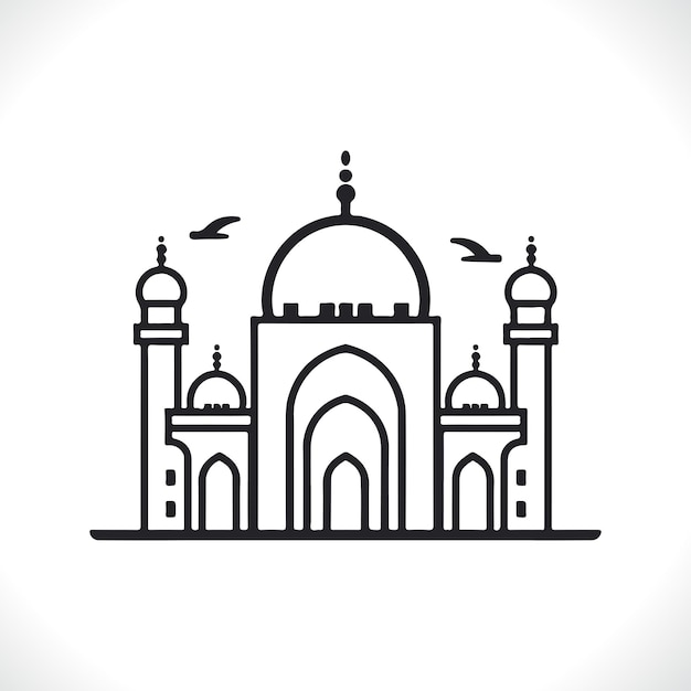 Mezquita Vector Eid Mubarak Mezquita