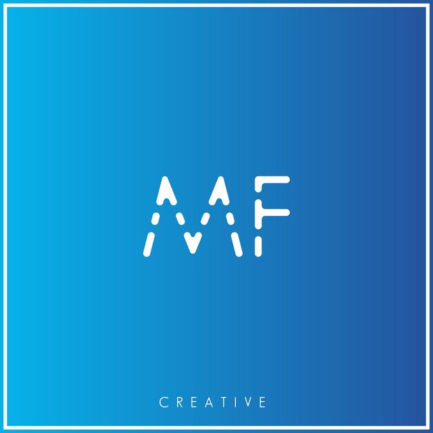 MF Creative último diseño de logotipo Premium Vector Creative Logo Vector Ilustración letras del logotipo Logotipo