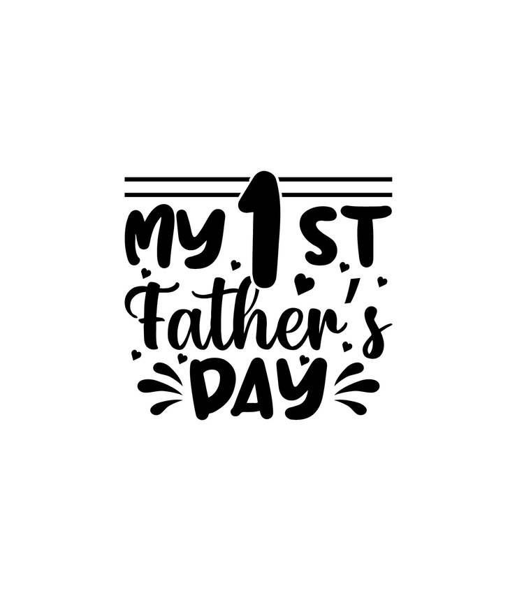 Mi 1er día del padre Tipografía vector cita del padre diseño de camiseta