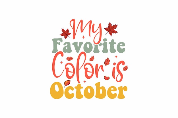 Mi color favorito es el diseño de camiseta con sublimación de octubre.