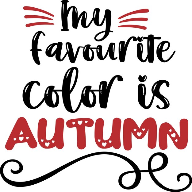 Mi color favorito es el otoño.