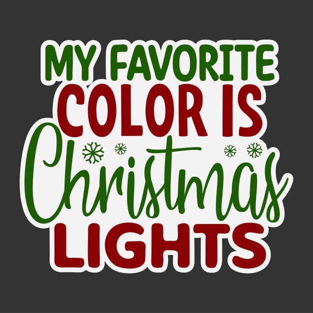 Mi color favorito son las luces de Navidad.