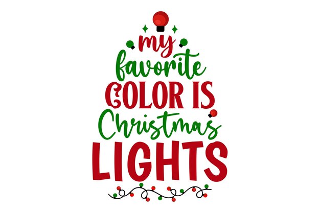 Mi color favorito son las luces de Navidad.