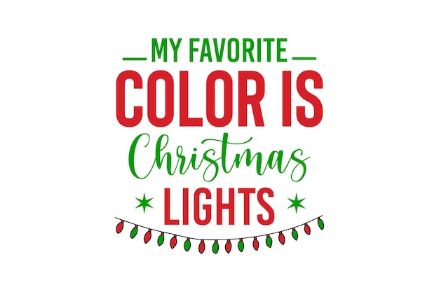 Mi color favorito son las luces navideñas.