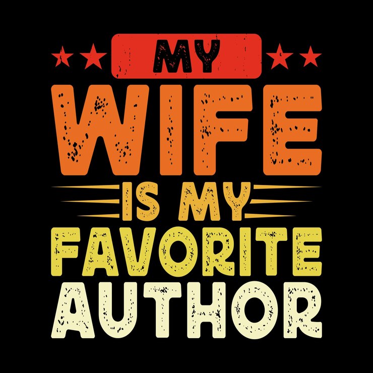 Vector mi esposa es mi autora favorita escritora de libros divertidos autora de libros antiguos diseño de camisetas