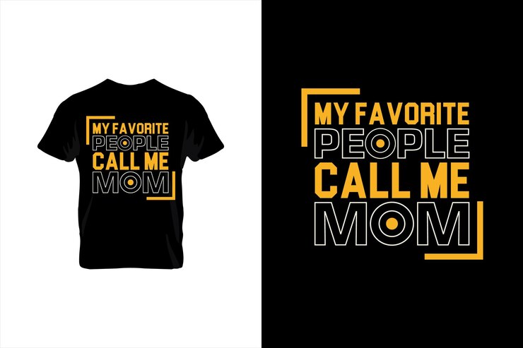 Mi gente favorita Llámame mamá Diseño de camiseta del día de la madre diseño de camiseta más vendido