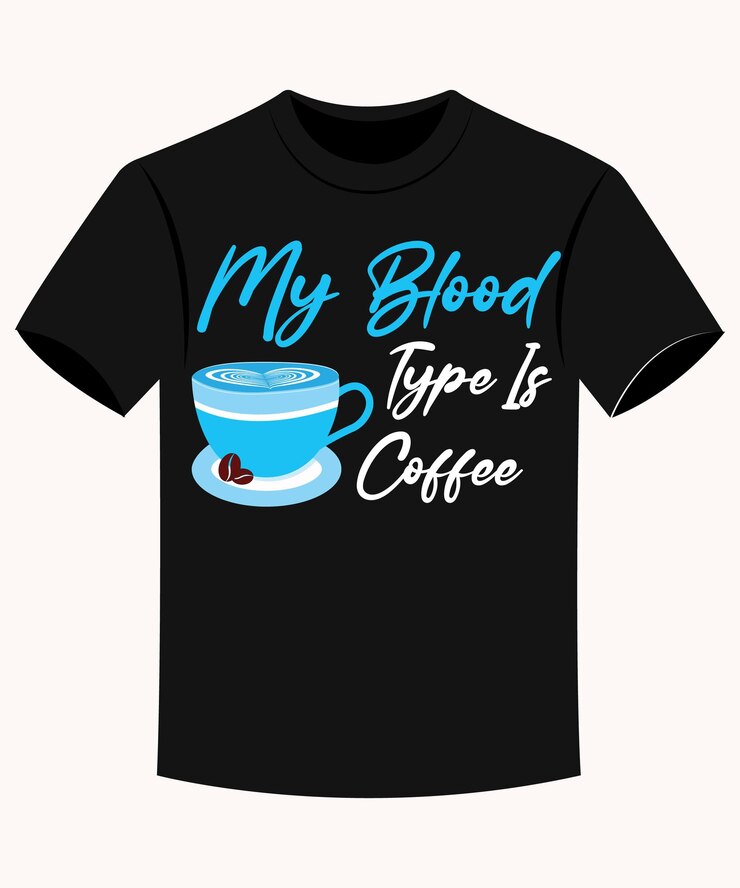 Mi grupo sanguíneo es café camiseta de enfermera de niño gracioso para imprimir a demanda negocio e industria de impresión